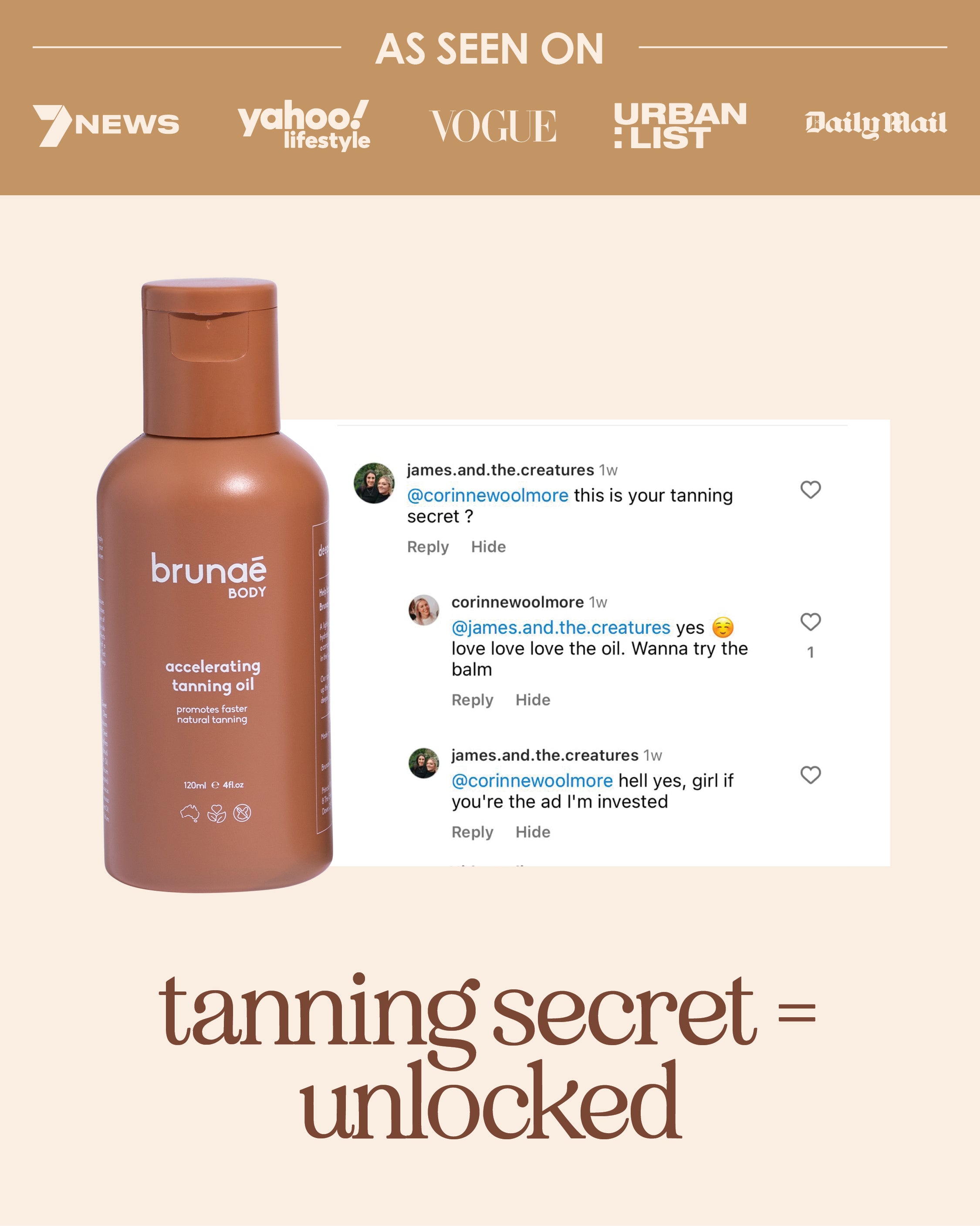 Accelerating Tanning Oil